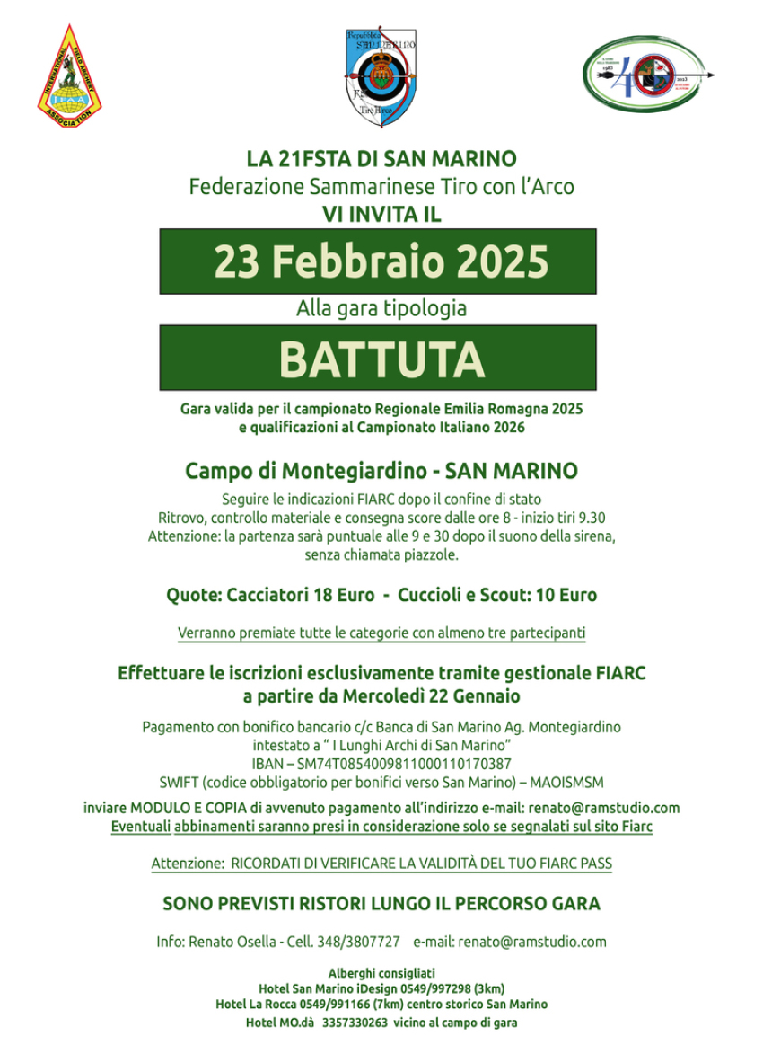 Invito Battuta del 23 febbraio 2025